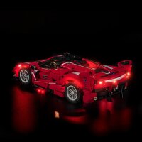BB Kit d&eacute;clairage LED pour LEGO&reg; 42212 Ferrari FXX K avec t&eacute;l&eacute;commande