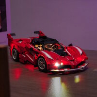 BB Kit d&eacute;clairage LED pour LEGO&reg; 42212 Ferrari FXX K avec t&eacute;l&eacute;commande