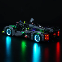 BB Set di illuminazione a LED per LEGO&reg; 42156 Peugeot 9x8 24H Le Mans Hybrid Hypercar con telecomando