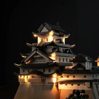 BB Kit d&eacute;clairage LED pour le ch&acirc;teau de Himeji LEGO&reg; 21060 avec t&eacute;l&eacute;commande
