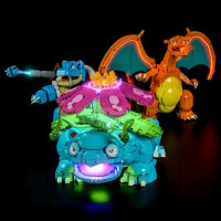BB LED Beleuchtungs-Set f&uuml;r LEGO&reg; 72153 Pok&eacute;mon Bisaflor, Glurak und Turtok mit Fernbedieung