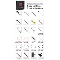 BB LED Beleuchtungs-Set f&uuml;r LEGO&reg; 72153 Pok&eacute;mon Bisaflor, Glurak und Turtok mit Fernbedieung