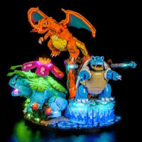 BB LED Beleuchtungs-Set f&uuml;r LEGO&reg; 72153 Pok&eacute;mon Bisaflor, Glurak und Turtok mit Fernbedieung