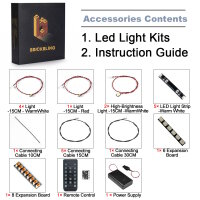 BB LED Beleuchtungs-Set f&uuml;r LEGO&reg; 11376 Ford Modell T mit Fernbedieung