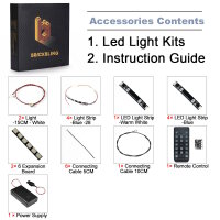 BB Kit d&eacute;clairage LED pour LEGO&reg; 76330 Logo de Batman avec t&eacute;l&eacute;commande