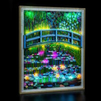 BB Kit d&eacute;clairage LED pour LEGO&reg; 31220 Claude Monet -  le bassin aux nymph&eacute;as, harmonie verte avec t&eacute;l&eacute;commande