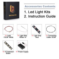 BB LED Beleuchtungs-Set f&uuml;r LEGO&reg; 77259 Audi Revolut F1 Team R26 Rennwagen