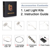 BB Kit d&eacute;clairage LED pour LEGO&reg; 43281 Balade en traineau d Elsa autour du palais de glace