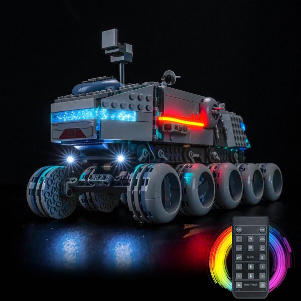 BB Kit d&eacute;clairage LED pour LEGO&reg; 75413 Star Wars Juggernaut republicain avec t&eacute;l&eacute;commande
