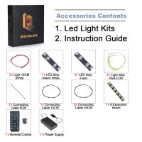 BB Kit d&eacute;clairage LED pour LEGO&reg; 75413 Star Wars Juggernaut republicain avec t&eacute;l&eacute;commande