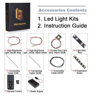BB LED Lighting Set for LEGO&reg; 42221 NASA Artemis incl. remote control