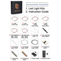 BB Kit d&eacute;clairage LED pour LEGO&reg; 76466 Harry Potter Pierre philosophale edition collector avec t&eacute;l&eacute;commande
