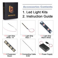 BB LED Beleuchtungs-Set f&uuml;r LEGO&reg; 77253 Bugatti Vision GT Hypersportwagen