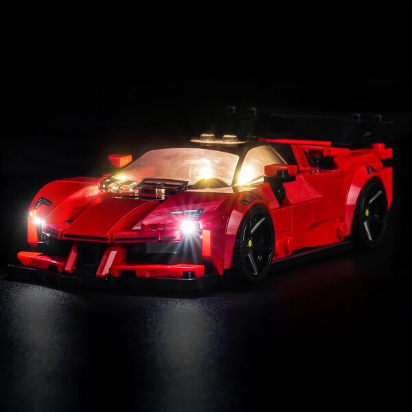 BB Set di illuminazione a LED per LEGO&reg; 77254 Ferrari SF90 XX Stradale