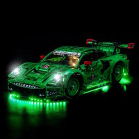 BB Kit d&eacute;clairage LED pour LEGO&reg; 42224 Porsche 911 GT3 R REXY AO Racing avec t&eacute;l&eacute;commande