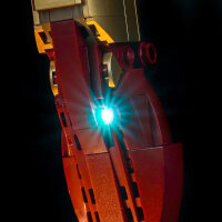 BB LED Beleuchtungs-Set f&uuml;r LEGO&reg; 76344 Iron Man Mark 3  inkl. Sammleredition Fernbedienung