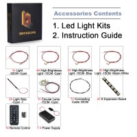 BB LED Beleuchtungs-Set f&uuml;r LEGO&reg; 76344 Iron Man Mark 3  inkl. Sammleredition Fernbedienung