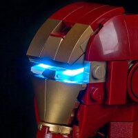 BB LED Beleuchtungs-Set f&uuml;r LEGO&reg; 76344 Iron Man Mark 3  inkl. Sammleredition Fernbedienung