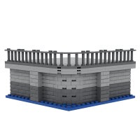 Stone Heap - Module de base portuaire - courbe ext&eacute;rieure (102 pi&egrave;ces)