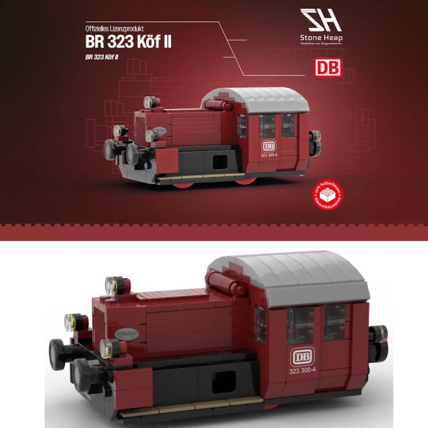 Stone Heap - locomotiva da manovra diesel DB K&ouml;f II BR 323 (406 pezzi)