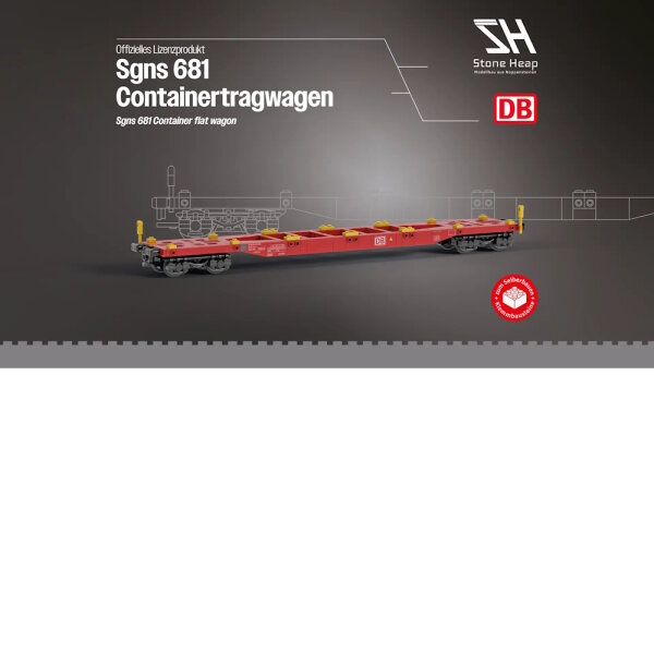 Stone Heap - DB Sgns 681 wagon porte-conteneurs &agrave; quatre essieux (456 pi&egrave;ces)