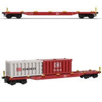 Stone Heap - DB Sgns 681 wagon porte-conteneurs &agrave; quatre essieux (456 pi&egrave;ces)