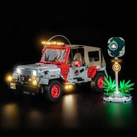 BB Kit d&eacute;clairage LED pour LEGO&reg; 77984 Jurassic Park Jeep Wrangler  avec t&eacute;l&eacute;commande