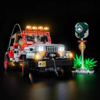 BB Kit d&eacute;clairage LED pour LEGO&reg; 77984 Jurassic Park Jeep Wrangler  avec t&eacute;l&eacute;commande