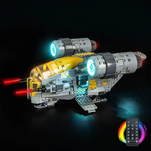 BB LED Beleuchtungs-Set f&uuml;r LEGO&reg; 75447 Star Wars - Razor Crest mit Fernbedieung