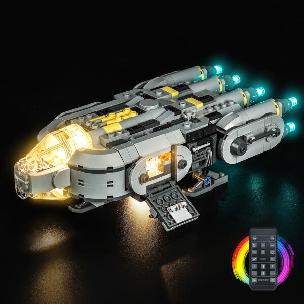 BB Kit d&eacute;clairage LED pour LEGO&reg; 75445 Star Wars - Le vaisseau des Anzellans avec t&eacute;l&eacute;commande