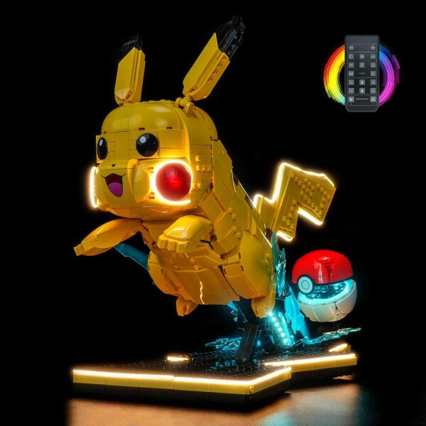 BB Kit d&eacute;clairage LED pour LEGO&reg; 72152 Pok&eacute;mon - Pikachu & Pok&eacute;ball avec t&eacute;l&eacute;commande