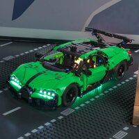 BB LED Lighting Set for LEGO&reg; 42241 Green Bugatti Chiron Pur Sport Hypercar including remote control