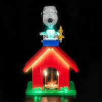 BB LED Beleuchtungs-Set f&uuml;r LEGO&reg; 21368 Peanuts - Snoopys Hundeh&uuml;tte mit Fernbedienung