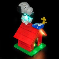 BB LED Beleuchtungs-Set f&uuml;r LEGO&reg; 21368 Peanuts - Snoopys Hundeh&uuml;tte mit Fernbedienung
