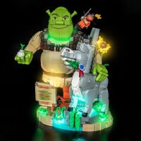 BB LED Lighting Set for LEGO&reg; 72423 Shrek, Donkey & Puss in Boots including remote control