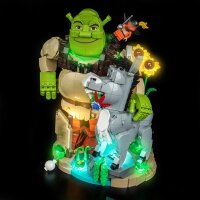BB LED Lighting Set for LEGO&reg; 72423 Shrek, Donkey & Puss in Boots including remote control