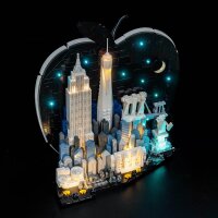 BB Kit d&eacute;clairage LED pour LEGO&reg; 21066 New York City &ndash; The Big Apple
 avec t&eacute;l&eacute;commande