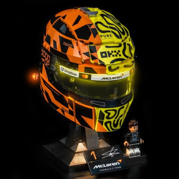 BB LED Lighting Set for LEGO&reg; 42023 McLaren Mastercard F1 Team Lando Norris Helmet