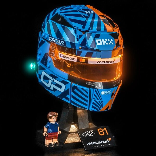 BB LED Lighting Set for LEGO&reg; 43017 McLaren Mastercard F1 Team Oscar Piastri Helmet