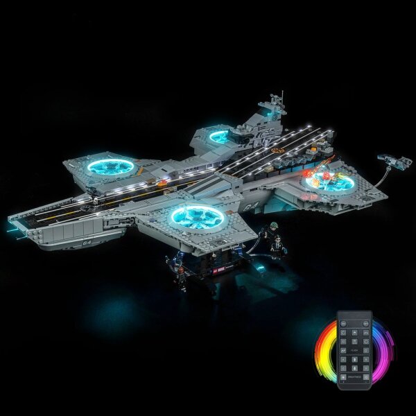 BB Set di illuminazione a LED per LEGO&reg; 76354 Elivelivolo S.H.I.E.L.D. con telecomando