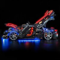 BB LED Beleuchtungs-Set f&uuml;r LEGO&reg; 42232 Koenigsegg Sadairs Spear Hypercar mit Fernbedienung