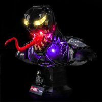 BB Set di illuminazione a LED per LEGO&reg; 76356  Busto di Venom con controllo della luce