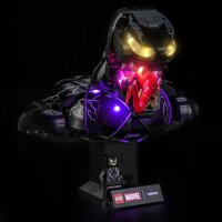 BB Set di illuminazione a LED per LEGO&reg; 76356  Busto di Venom con controllo della luce