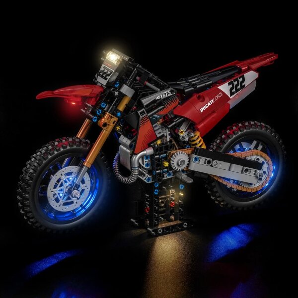 BB Kit d&eacute;clairage LED pour LEGO&reg; 42238 La moto Ducati Desmo450 MX Factory