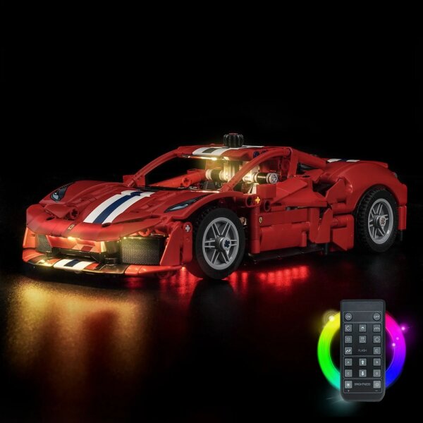 BB Kit d&eacute;clairage LED pour LEGO&reg; 42235 Voiture Ferrari 488 Pista avec t&eacute;l&eacute;commande
