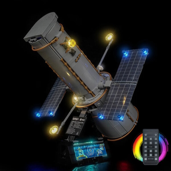 BB LED Beleuchtungs-Set f&uuml;r LEGO&reg; 11382 Hubble-Weltraumteleskop mit Fernbedienung