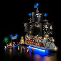 BB LED Beleuchtungs-Set f&uuml;r LEGO&reg; 75646 One Piece - Garps Marineschlachtschiff mit Fernbedienung