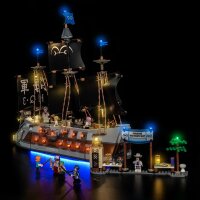 BB LED Beleuchtungs-Set f&uuml;r LEGO&reg; 75646 One Piece - Garps Marineschlachtschiff mit Fernbedienung