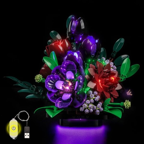 BB Kit d&eacute;clairage LED pour LEGO&reg; 11513 La composition florale sombre