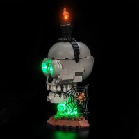 BB Set di illuminazione a LED per LEGO&reg; 40883 Candela-teschio di Halloween
